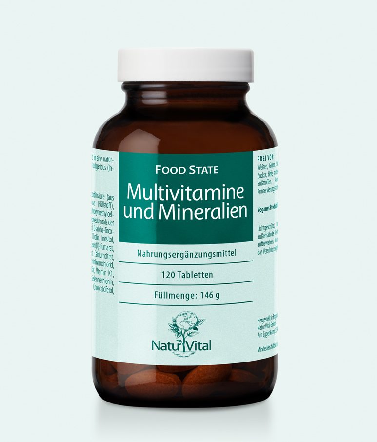 Multivitamine und Mineralien FOOD STATE